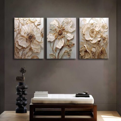 Kanvas Duvar Tablosu 3'lü Canvas Tablo Seti - VOOV4231