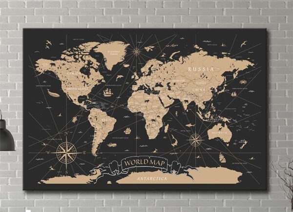 kanvas-tablo-HRT101-web1.jpg Dünya Haritası Kanvas Tablo- HRT101