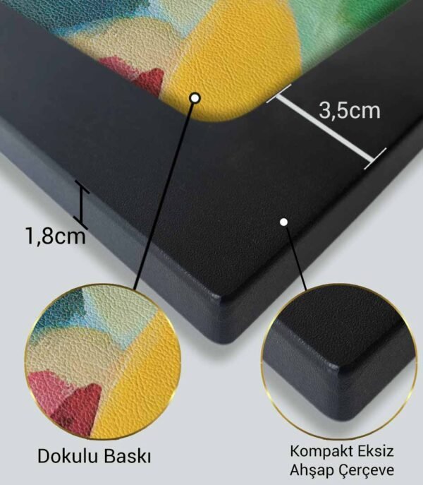 Kompakt Çerçeveli Dekoratif Tablo Seti ( 35x25cm 2 Adet ) - EW1145