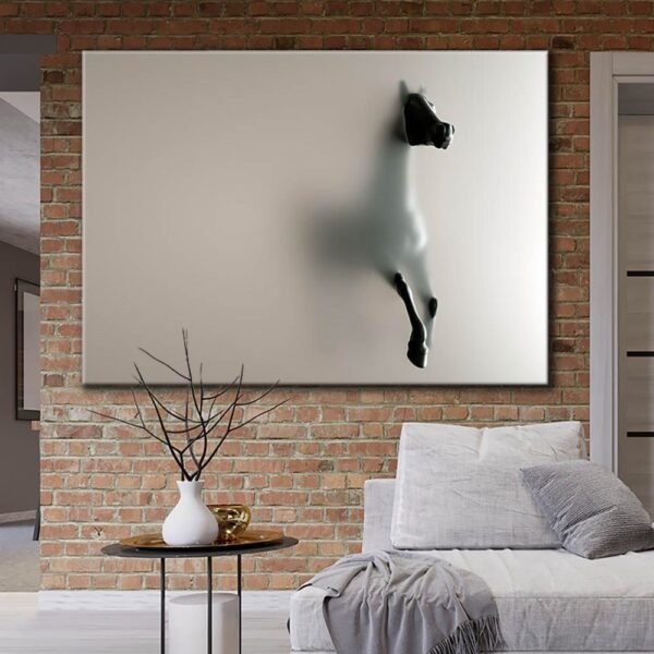 Siluet At Dekoratif Kanvas Tablo - VOOV1553