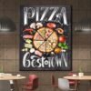 Pizza Posteri Dekoratif Kanvas Tablo - VOOV1688