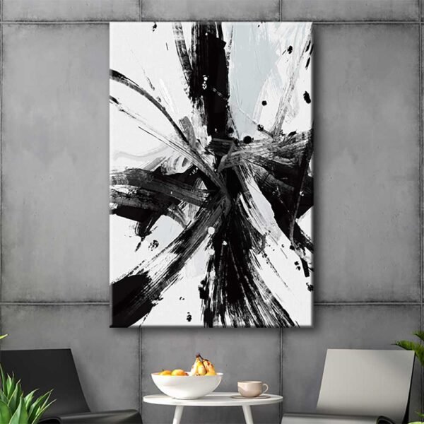 Modern Avangart Fırça Darbeleri Soyut Dekoratif Kanvas Tablo - VOOV1930