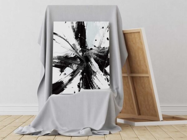 Modern Avangart Fırça Darbeleri Soyut Dekoratif Kanvas Tablo - VOOV1930