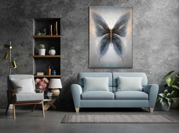 Dekoratif Kelebek Kanvas Tablo - VOOV1979