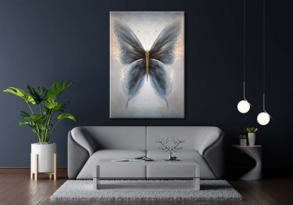 Dekoratif Kelebek Kanvas Tablo - VOOV1979