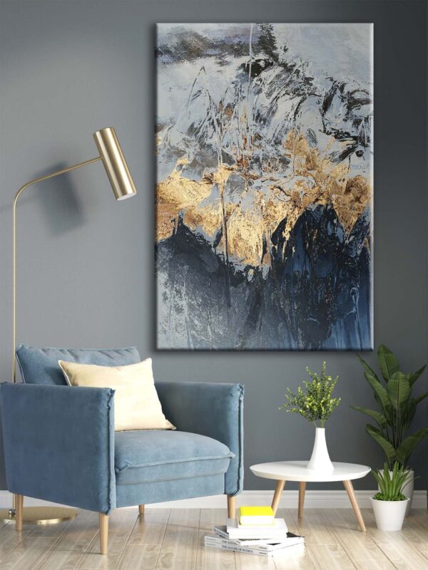 Modern Soyut Dekoratif Kanvas Tablo - VOOV1984