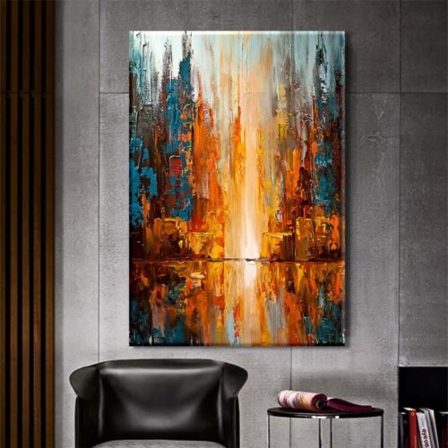 Soyut Dekoratif Kanvas Tablo - VOOV1992