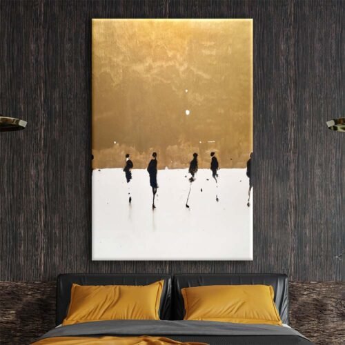 Modern Art Silüetler Dekoratif Kanvas Tablo - VOOV1993