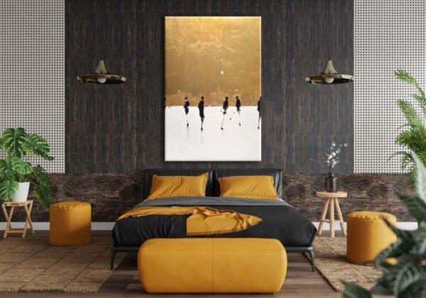 Modern Art Silüetler Dekoratif Kanvas Tablo - VOOV1993