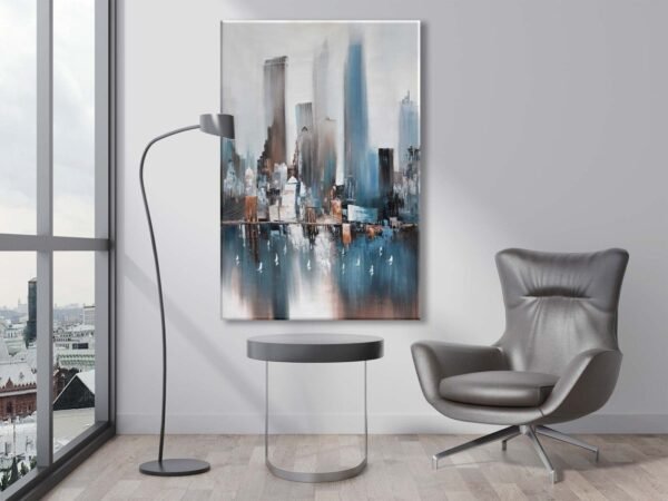 Soyut Şehir Manzarası Kanvas Tablo - VOOV1997