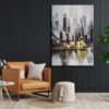 Metropol Manzara Soyut Dekoratif Kanvas Tablo - VOOV2022