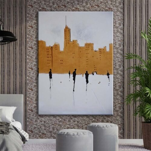 Modern Art Silüetler Dekoratif Kanvas Tablo - VOOV2025