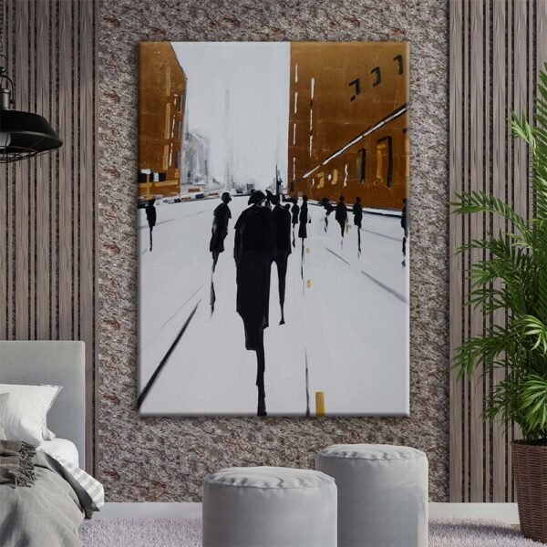 Modern Art Silüetler Dekoratif Kanvas Tablo - VOOV2026