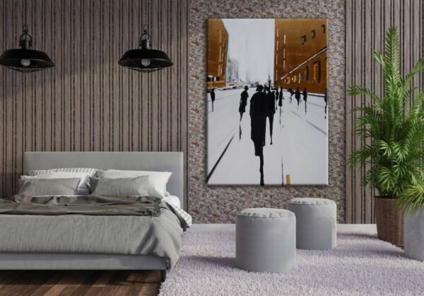 Modern Art Silüetler Dekoratif Kanvas Tablo - VOOV2026