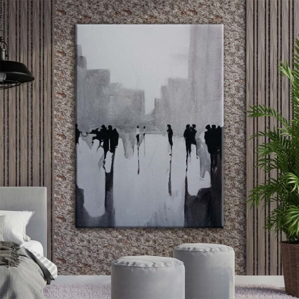 Modern Art Silüetler Dekoratif Kanvas Tablo - VOOV2027
