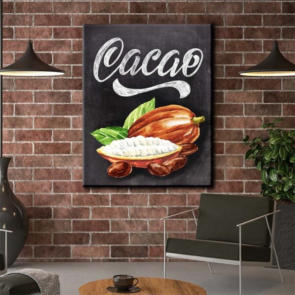 Kakao Meyvesi Posteri Dekoratif Kanvas Tablo - VOOV2074