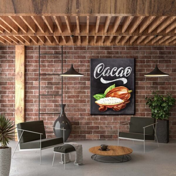 Kakao Meyvesi Posteri Dekoratif Kanvas Tablo - VOOV2074