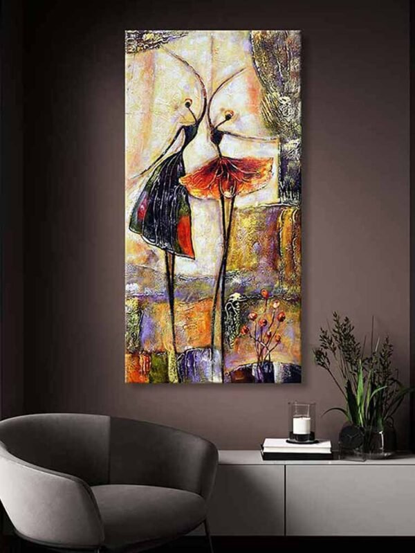 voov2110-3.jpg Dans Eden Kadınlar Soyut Dekoratif Kanvas Tablo - VOOV2110