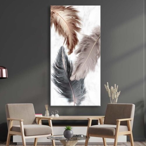 Dekoratif Tüyler Kanvas Tablo - VOOV2140