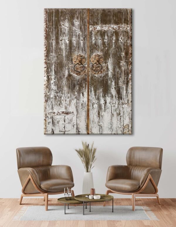 Tarihi Panjurlu Pencere Kanvas Tablo - VOOV2203