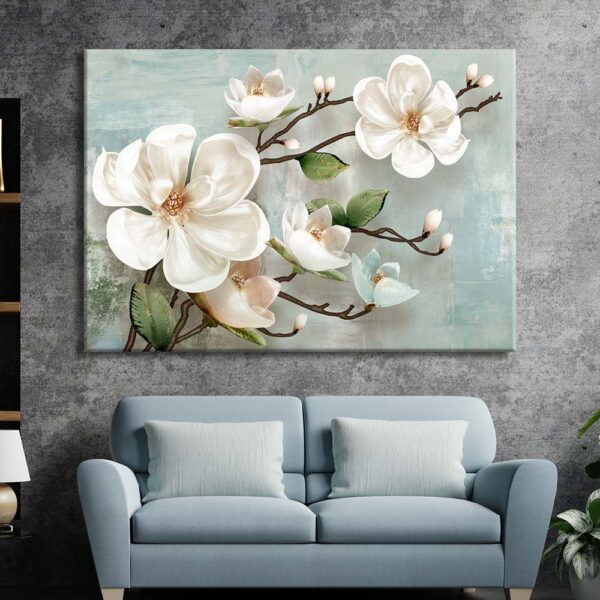 Dekoratif Çiçekler Kanvas Tablo - VOOV2204