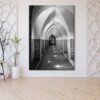 Retro Mimari Yapı Koridor Dekoratif Kanvas Tablo - VOOV2242