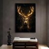 Muhteşem Geyik Dekoratif Kanvas Tablo - VOOV2345
