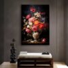 Dekoratif Vazoda Çiçekler Kanvas Tablo - VOOV2349