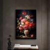 Dekoratif Vazoda Çiçekler Kanvas Tablo - VOOV2349