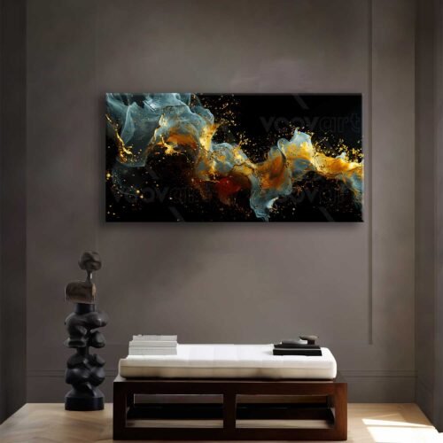 Modern Soyut Dekoratif Kanvas Tablo - VOOV2355