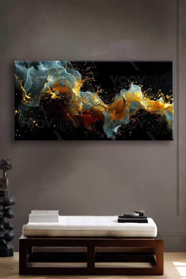 Modern Soyut Dekoratif Kanvas Tablo - VOOV2355