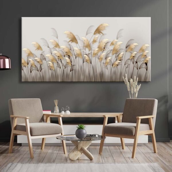 Dekoratif Başaklar Kanvas Tablo - VOOV2365