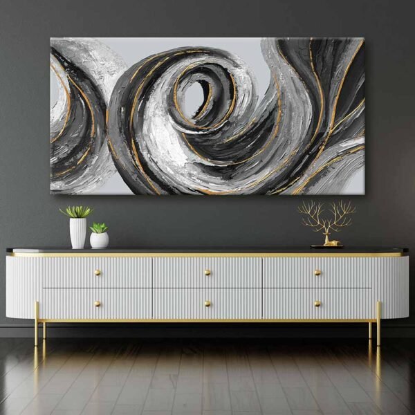 Modern Soyut Dekoratif Kanvas Tablo - VOOV2379