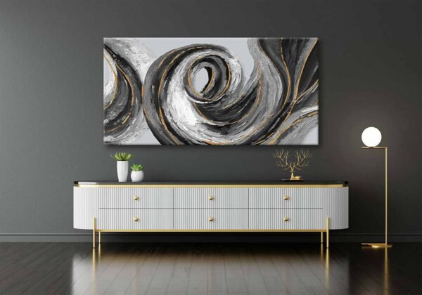 Modern Soyut Dekoratif Kanvas Tablo - VOOV2379