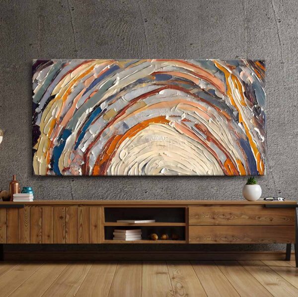 voov2423-1.jpg Soyut Gün Batımı Dekoratif Kanvas Tablo - VOOV2423