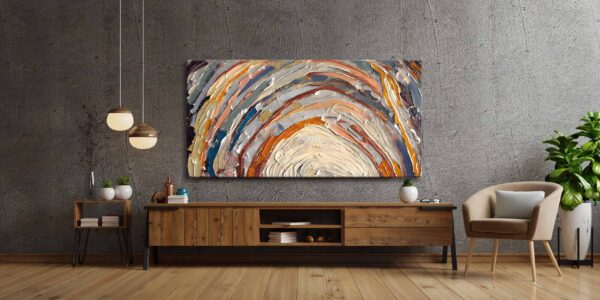 voov2423-scaled-1.jpg Soyut Gün Batımı Dekoratif Kanvas Tablo - VOOV2423