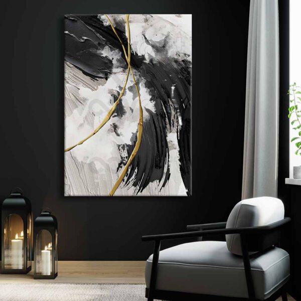 Dekoratif Soyut Kanvas Tablo - VOOV2433