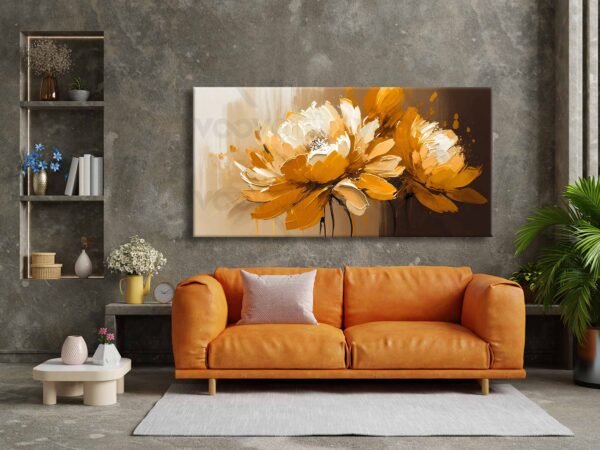 Dekoratif Çiçekler Kanvas Tablo - VOOV2434