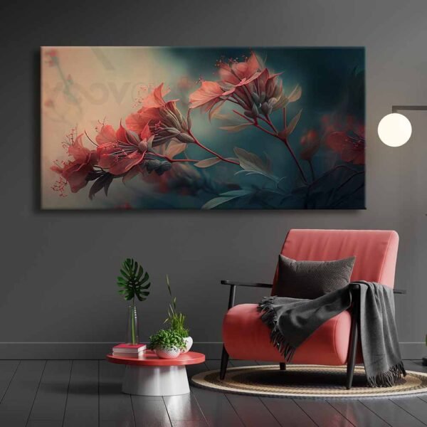 Dekoratif Çiçekler Kanvas Tablo - VOOV2438