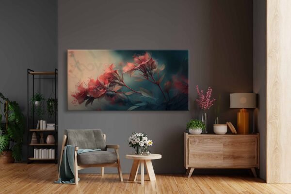 Dekoratif Çiçekler Kanvas Tablo - VOOV2438