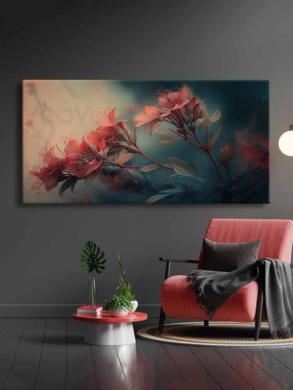 Dekoratif Çiçekler Kanvas Tablo - VOOV2438