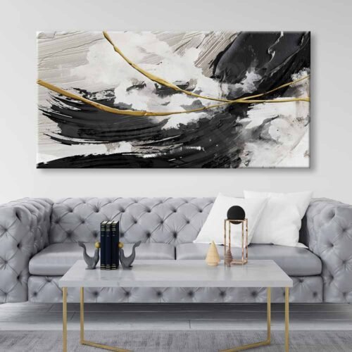 Soyut Dekoratif Kanvas Tablo - VOOV2464