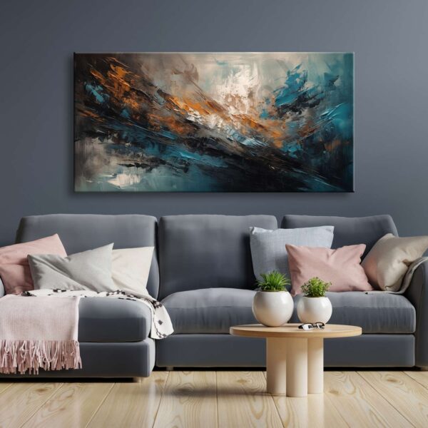 Soyut Dekoratif Kanvas Tablo - VOOV2472