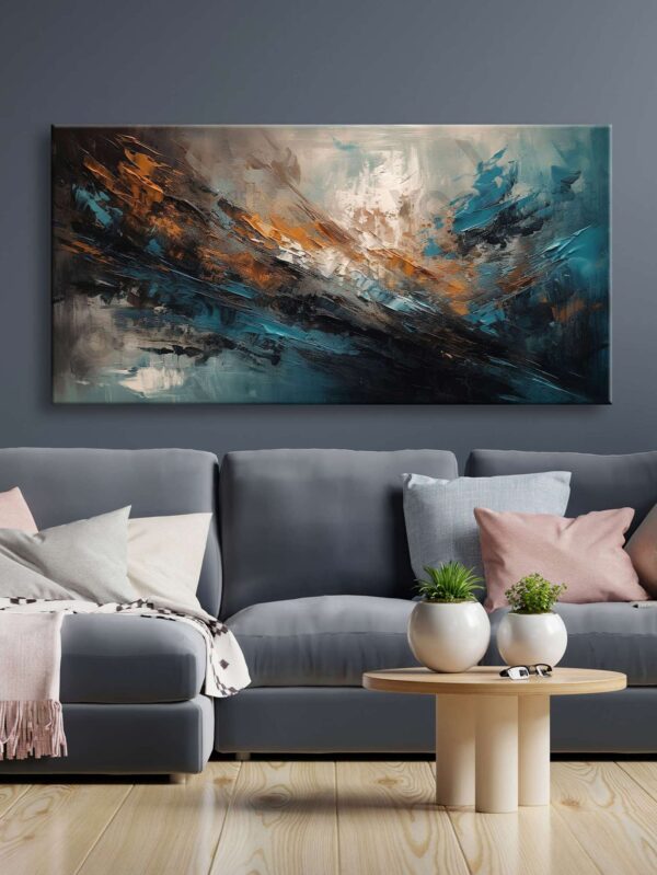 Soyut Dekoratif Kanvas Tablo - VOOV2472