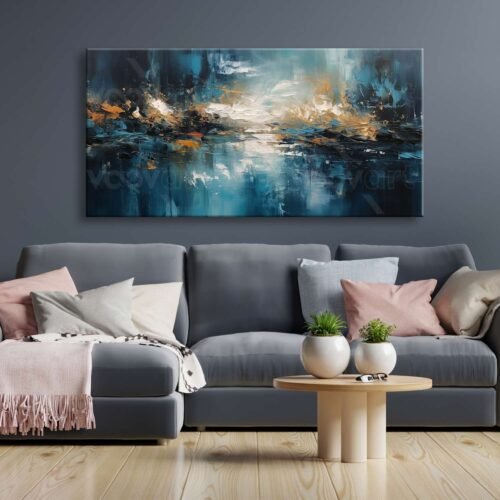 Soyut Dekoratif Kanvas Tablo - VOOV2474