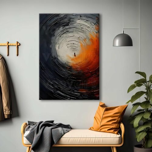 Soyut Derinlik Dekoratif Kanvas Tablo - VOOV2482