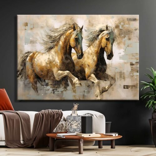 Horses Dekoratif Kanvas Tablo - VOOV2500