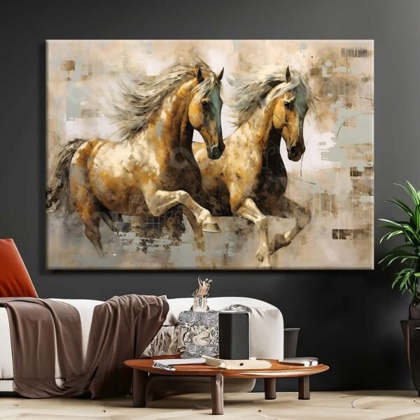 Horses Dekoratif Kanvas Tablo - VOOV2500