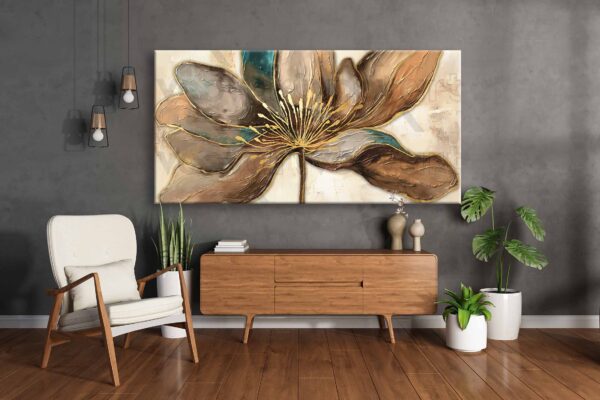 Muhteşem CENNET ÇİÇEĞİ Kanvas Tablo - VOOV2525