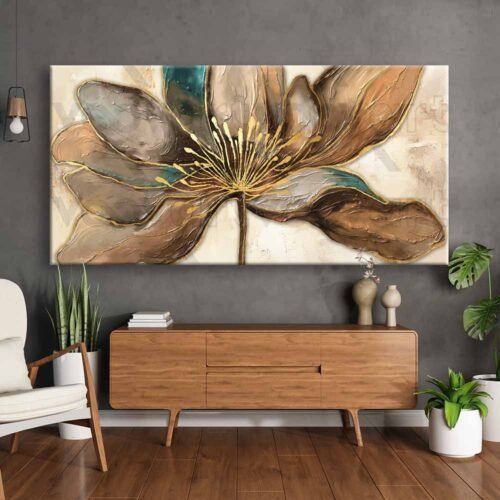 Muhteşem CENNET ÇİÇEĞİ Kanvas Tablo - VOOV2525